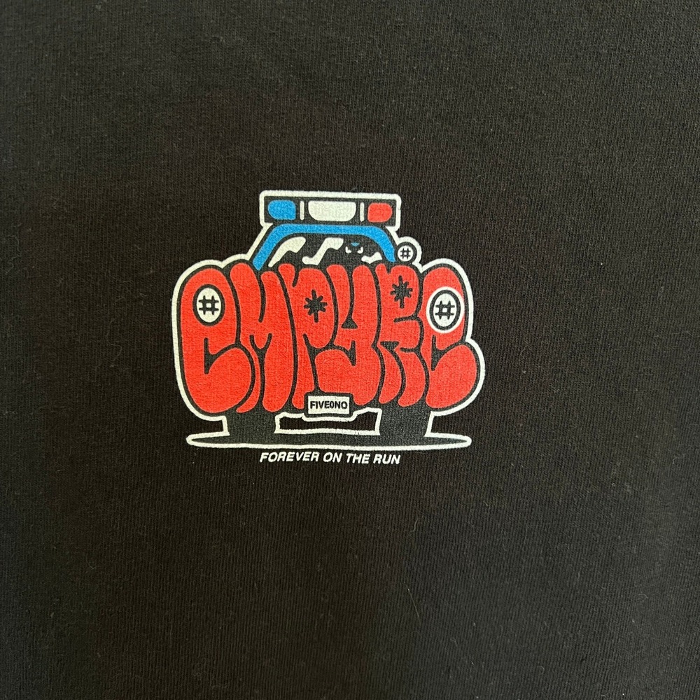 Empyre Graphic Logo Tee Mens M Black Red Skate Streetwear Cotton T Shirt